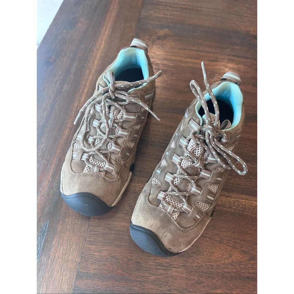 KEEN Alamosa Brown Leather Hiking Shoes
